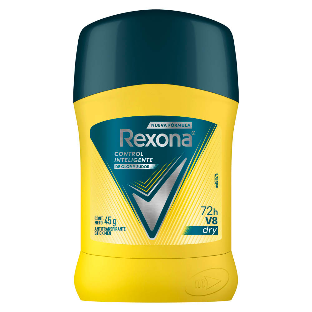 DESODORANTE REXONA MEN V8 STICK X45GR
