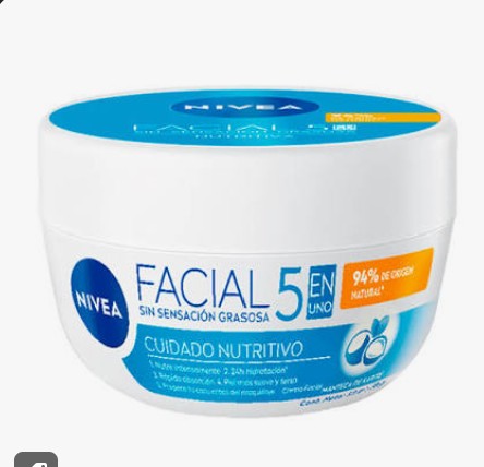 CREMA FACIAL NIVEA CUIDADO NUTRITIVA *50ML