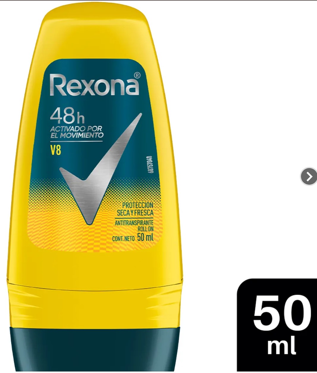 DESODORANTE REXONA MEN V8 ROLLON X50GR