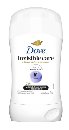 DESODORANTE DOVE STICK INVISIBLE CARE 45GR