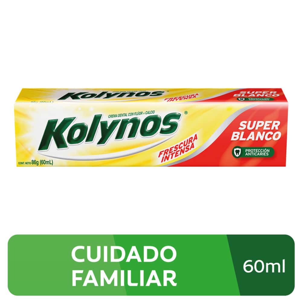 CREMA DENTAL KOLYNOS SUPER BLANCO*100ML