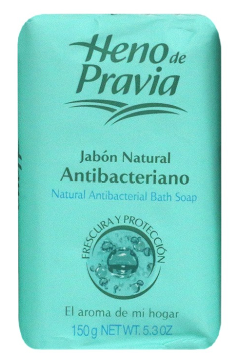 JABON HENO DE PRAVIA ANTIBACTERIAL VERDE *1UND*150GR 